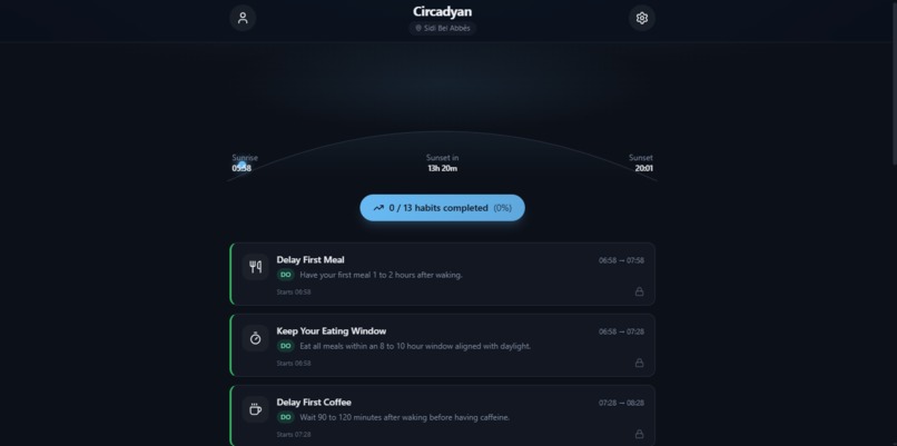 Circadyan - Your sun-synced rules and habits – screenshot 6
