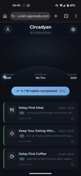 Circadyan - Your sun-synced rules and habits – screenshot 12