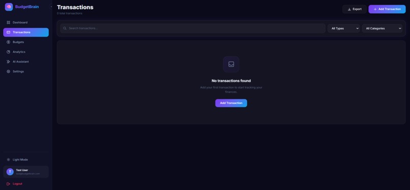 BudgetBrain – screenshot 1