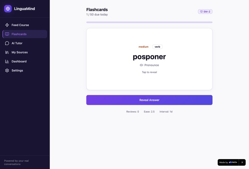 LinguaMind – AI Language Coach – screenshot 4