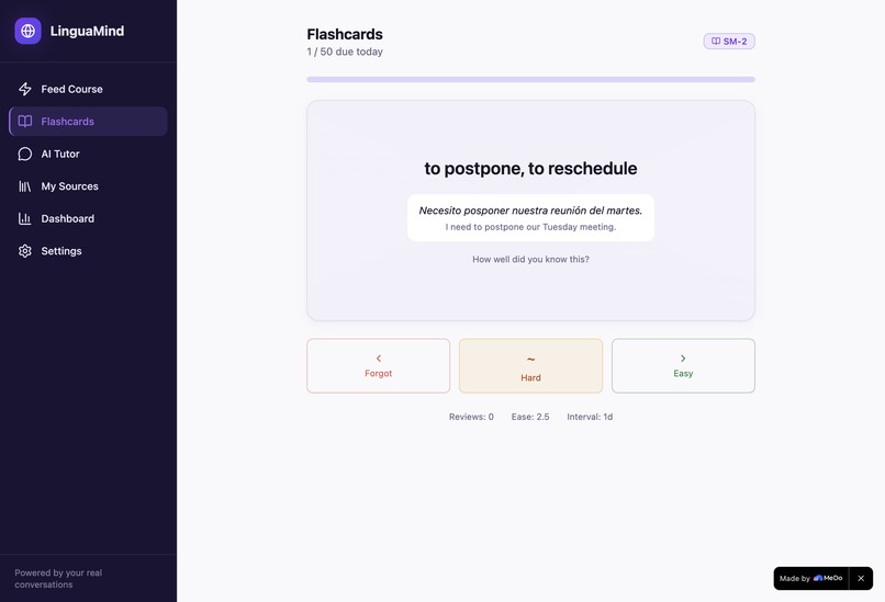 LinguaMind – AI Language Coach – screenshot 5