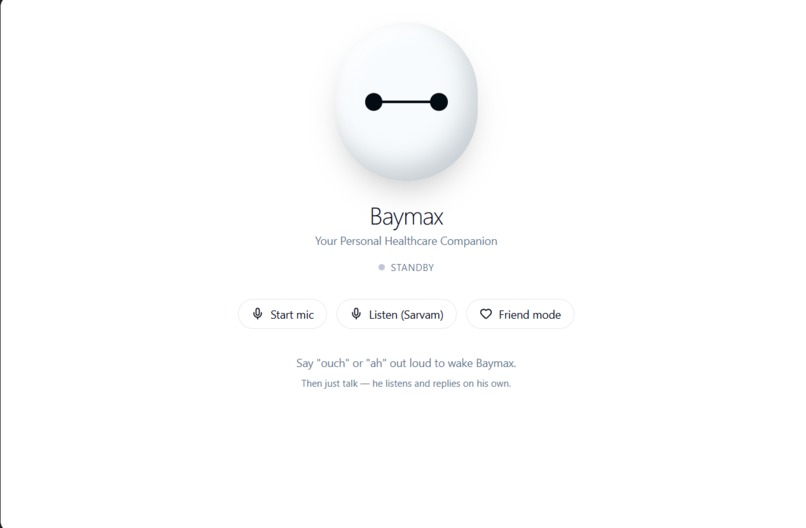 baymax health companion – screenshot 1