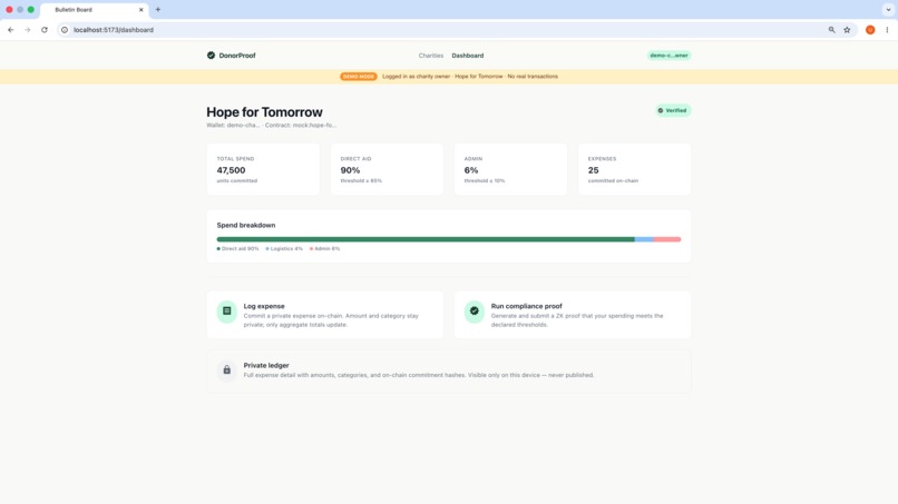 DonorProof – screenshot 4