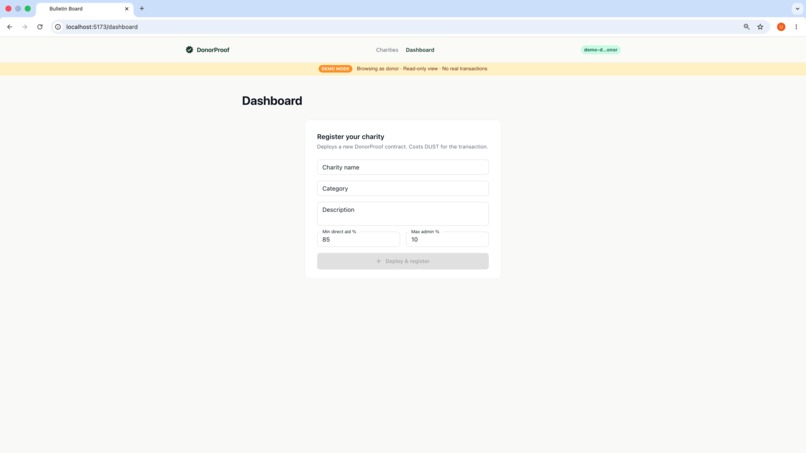 DonorProof – screenshot 5