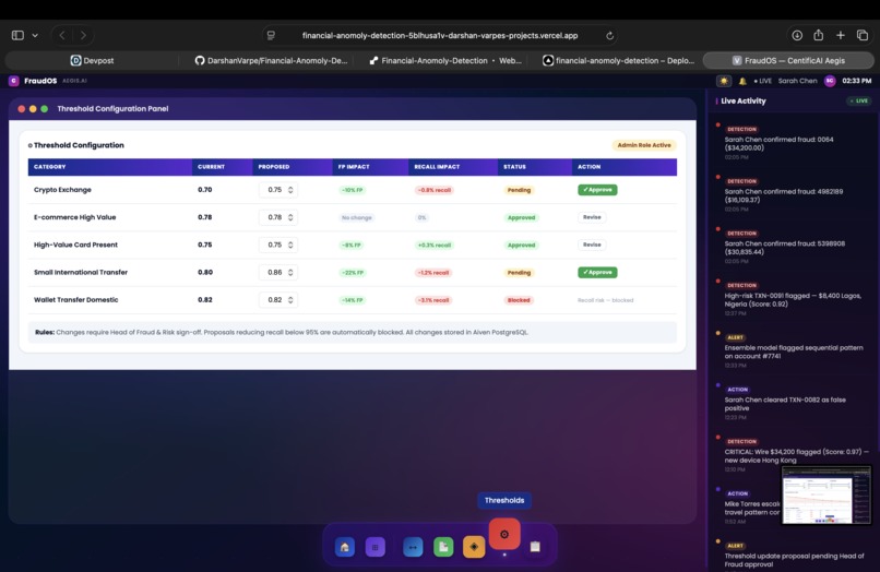 FraudOS (AEGIS.AI) — Rapid Action Fraud Agent – screenshot 5