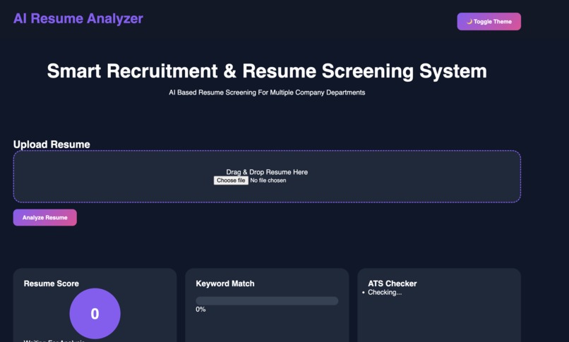 resume analyser – screenshot 2