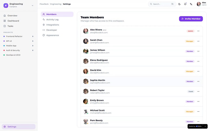 FlowDeck — Enterprise Task Workspace – screenshot 5