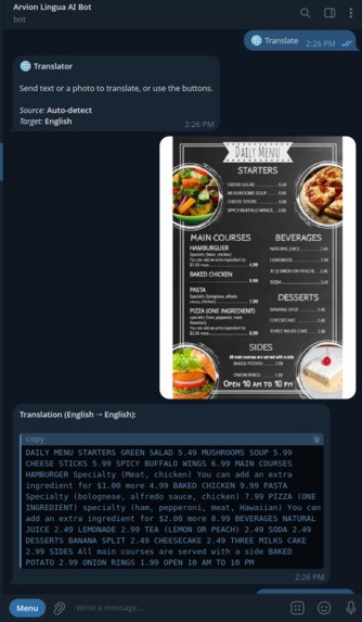 Arvion Lingua AI – screenshot 2