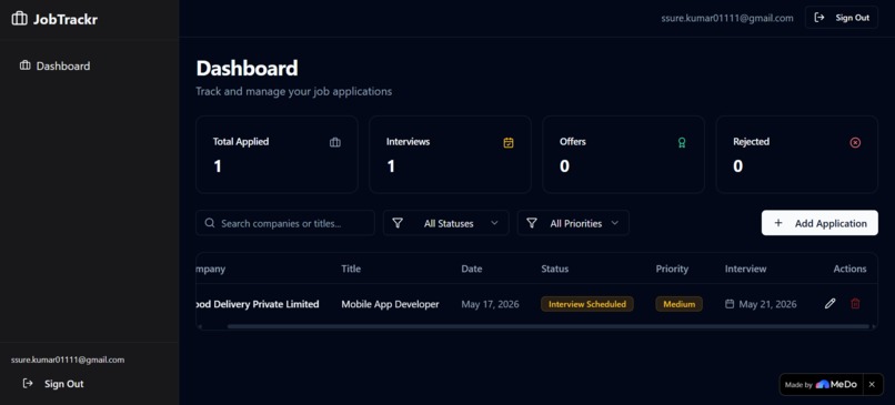 JobTrackr — Smart Job Application Tracker – screenshot 2