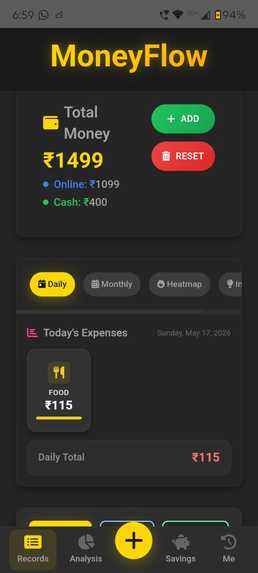 Money flow  – screenshot 1