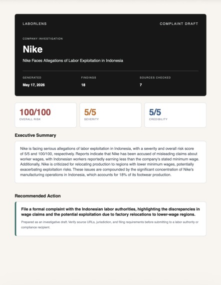 LaborLens – screenshot 2