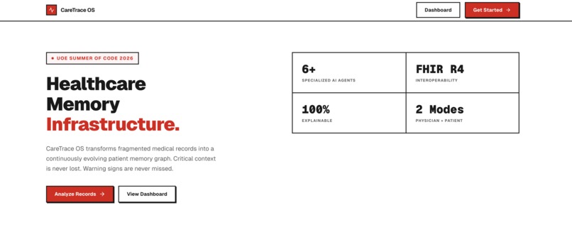 CareTrace OS – screenshot 1