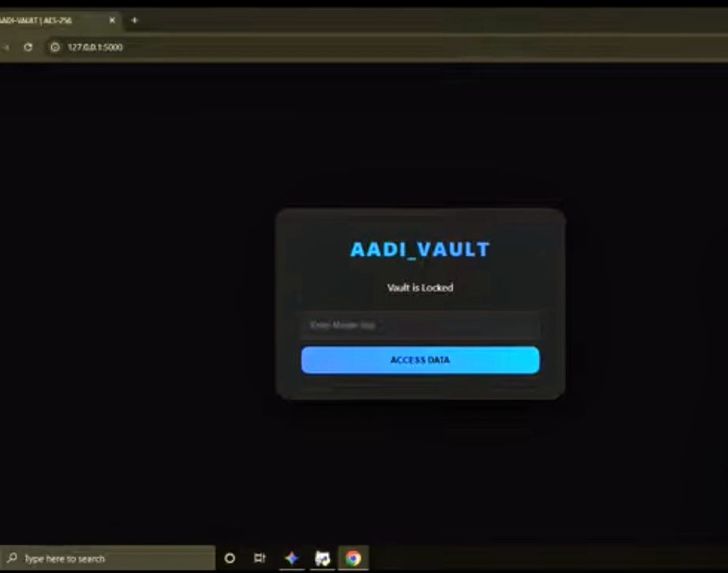 Aadi-Vault: AI-Powered Local Security Station – screenshot 2