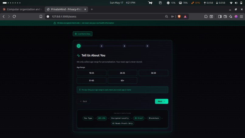 PrivateMind — Privacy-First AI Mental Health Advisor – screenshot 2