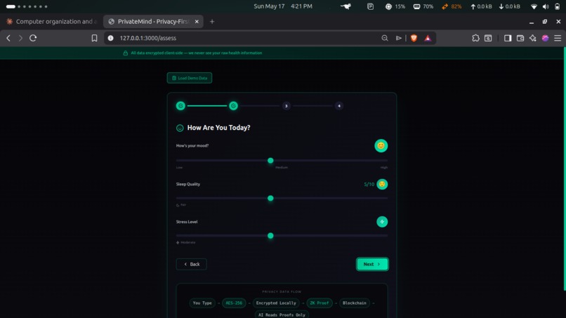 PrivateMind — Privacy-First AI Mental Health Advisor – screenshot 3