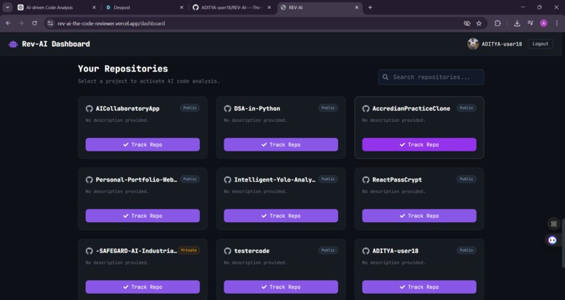 REV-AI----The-Code-Reviewer – screenshot 4