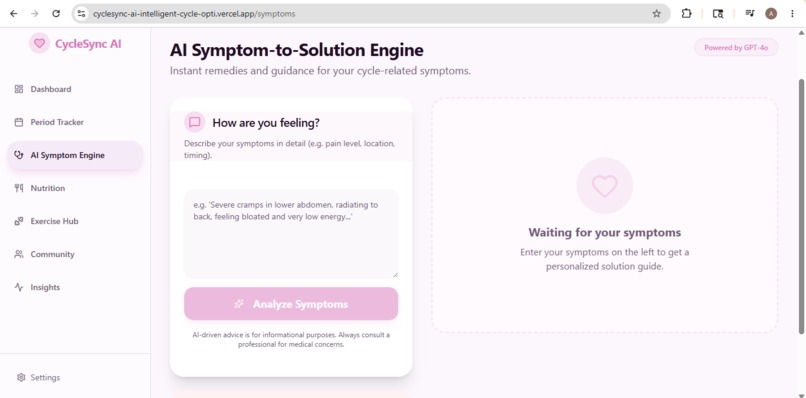 CycleSync – screenshot 1