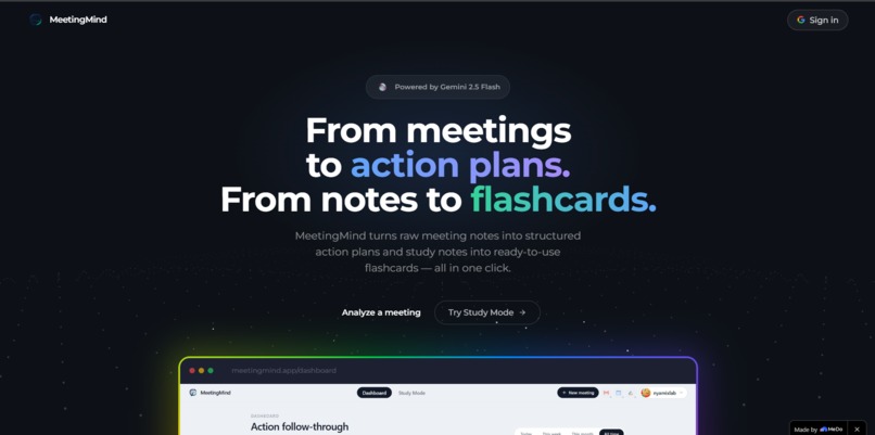 MeetingMind – screenshot 1