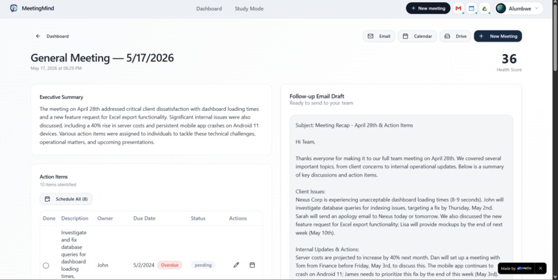 MeetingMind – screenshot 4