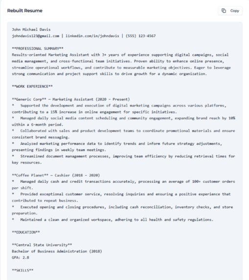 AI Resume Roaster & Rebuilder – screenshot 6