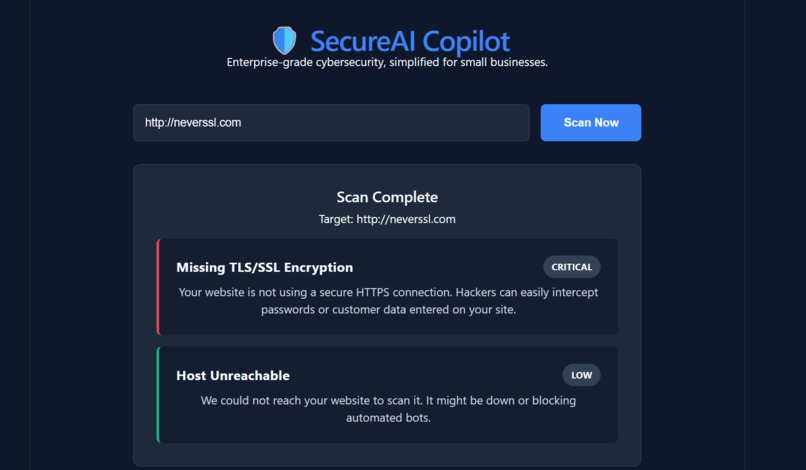 SecureAI Copliot – screenshot 1