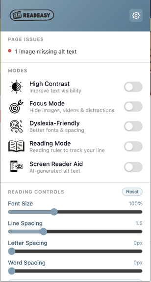 ReadEasy – screenshot 1
