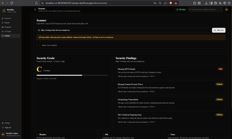 BroadSec – screenshot 4
