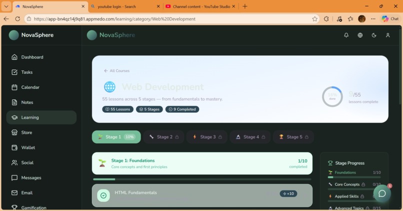 NovaSphere Learning Hub – screenshot 3