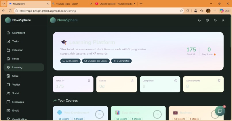 NovaSphere Learning Hub – screenshot 5