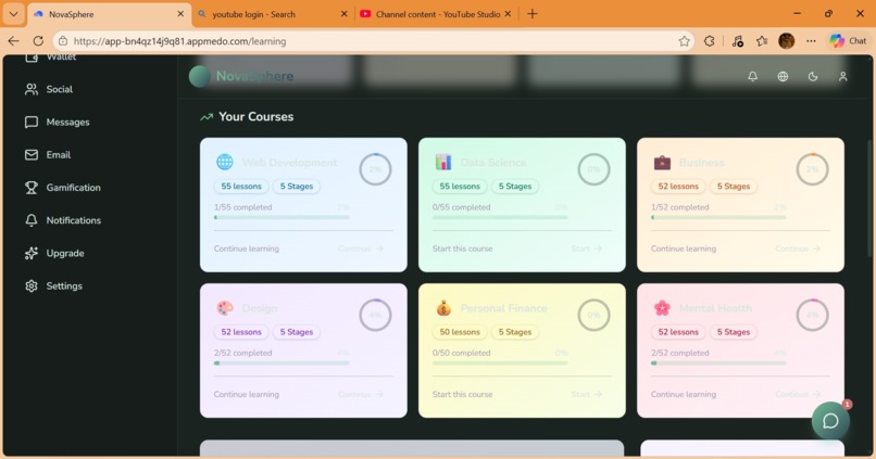 NovaSphere Learning Hub – screenshot 6