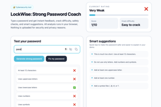 LockWise: Strong Password Coach