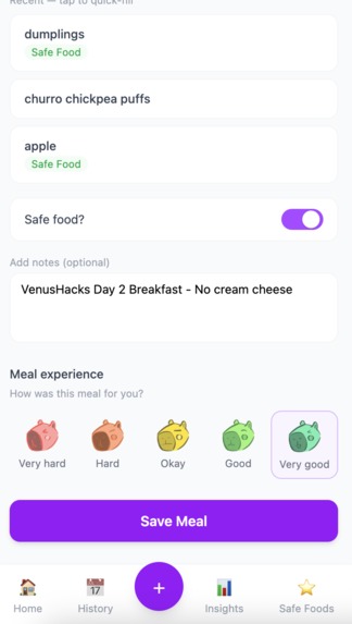 ARFID Meal Tracker – screenshot 3