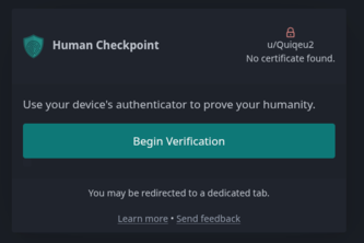 Human Checkpoint