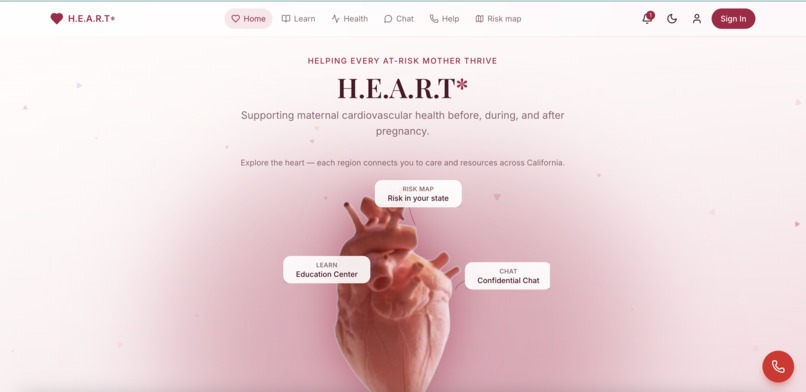 H.E.A.R.T - Helping Every At-Risk Mother Thrive – screenshot 1
