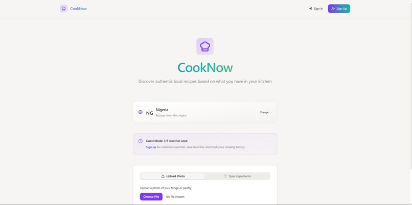 CookNow – screenshot 1