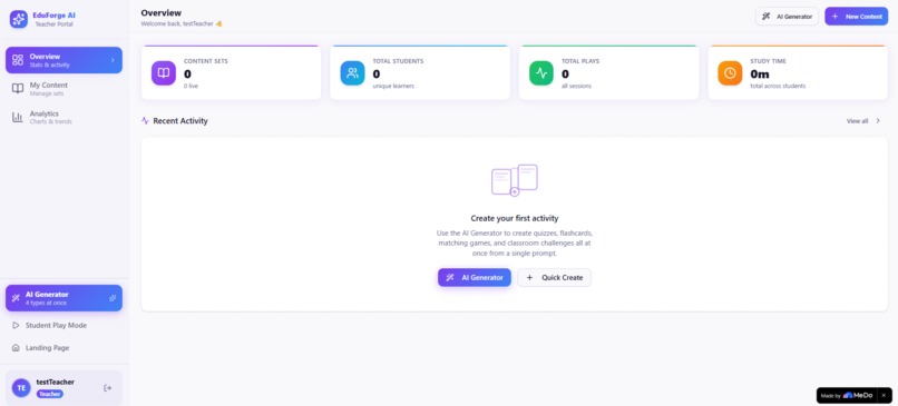 EduForge AI – screenshot 2