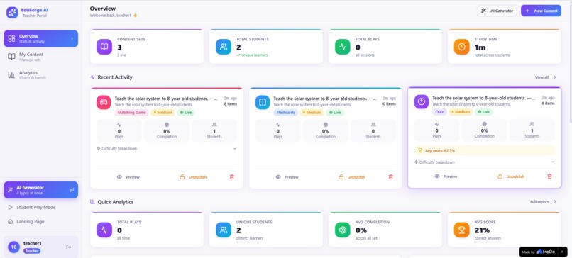 EduForge AI – screenshot 5