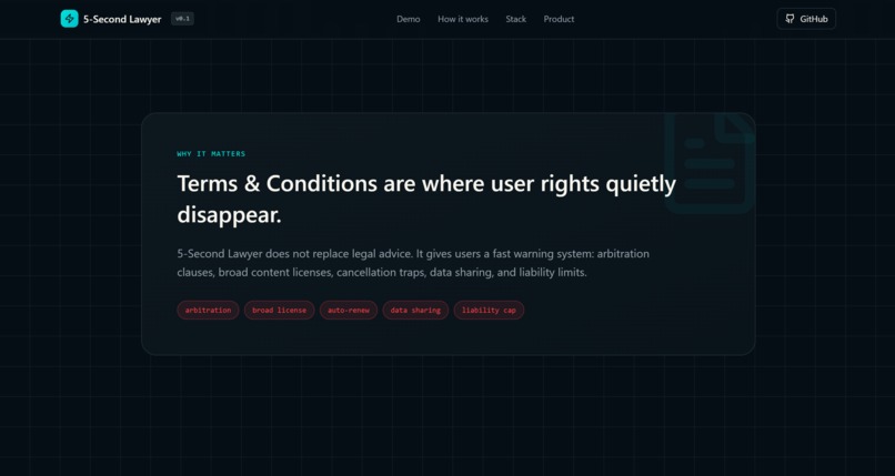 5-Second Lawyer - AI Legal Risk Agent – screenshot 6