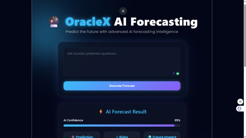 OracleX — AI Forecasting Platform – screenshot 3