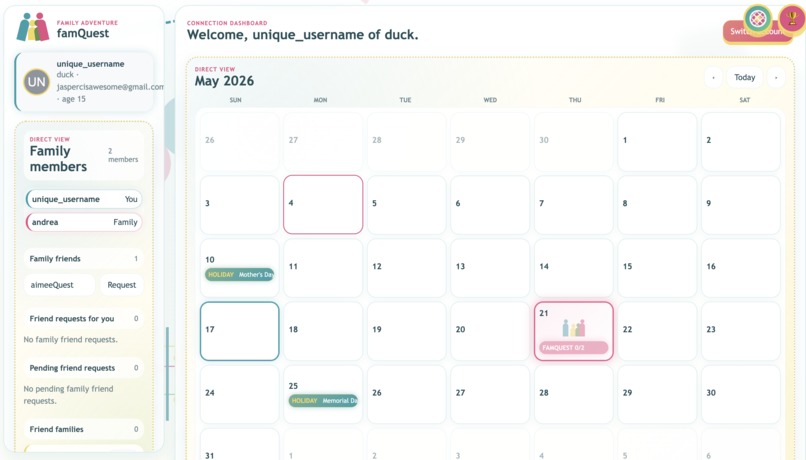famQuest – screenshot 1