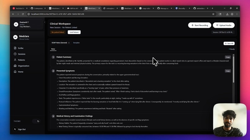 Medclara : AI Medical ASR & Automated Clinical Documentation – screenshot 2