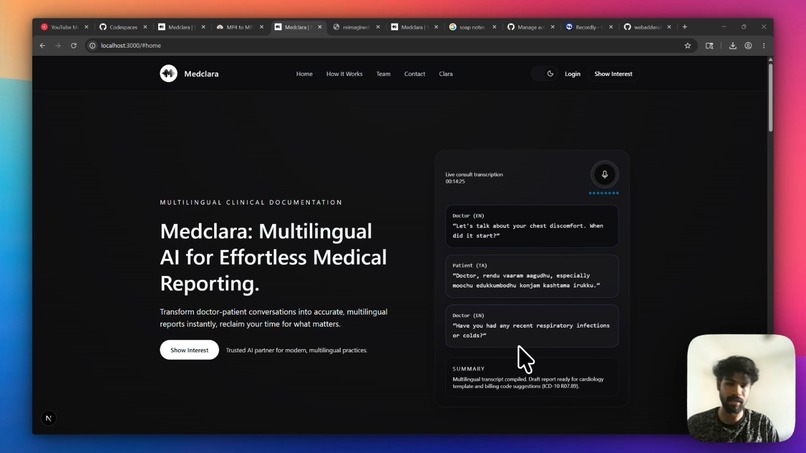 Medclara : AI Medical ASR & Automated Clinical Documentation – screenshot 1