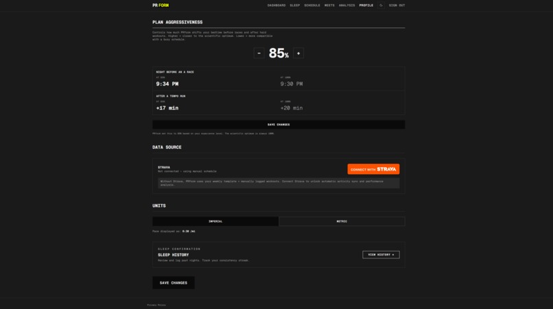 PRform – screenshot 3