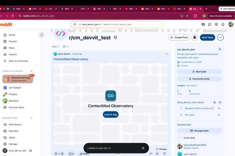 ContextMod — Devvit port of FoxxMD's PRAW mod bot – screenshot 3