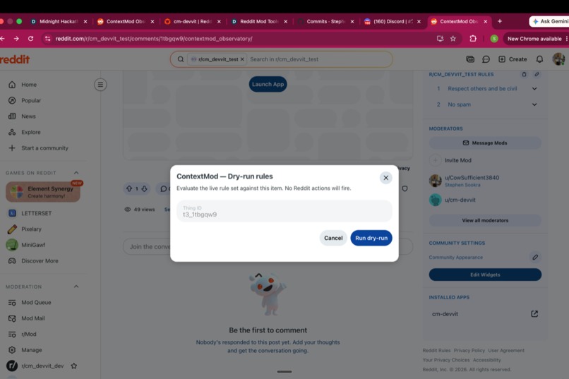 ContextMod — Devvit port of FoxxMD's PRAW mod bot – screenshot 4