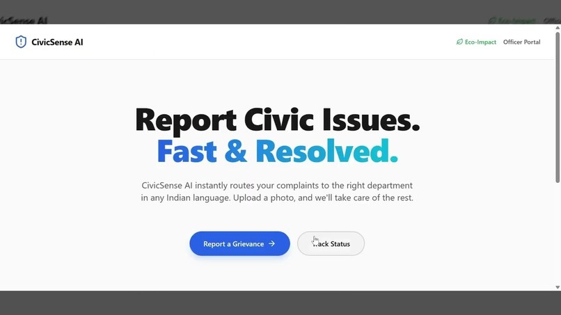 CivicSense AI – screenshot 1