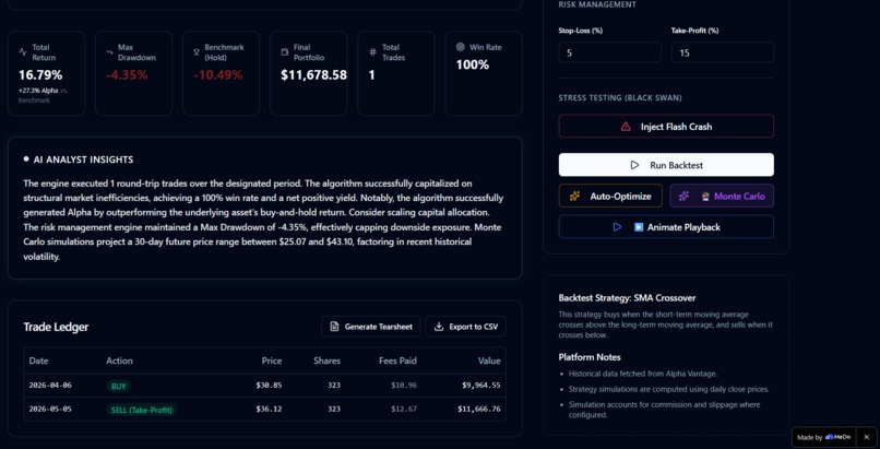 QuantFlow: Pro Algo-Trading Terminal – screenshot 2