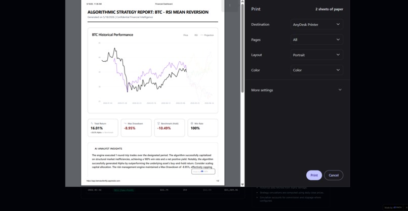QuantFlow: Pro Algo-Trading Terminal – screenshot 5