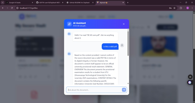 DigiVault – AI-Powered Secure Document Vault – screenshot 5