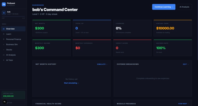 FinQuest AI – screenshot 1